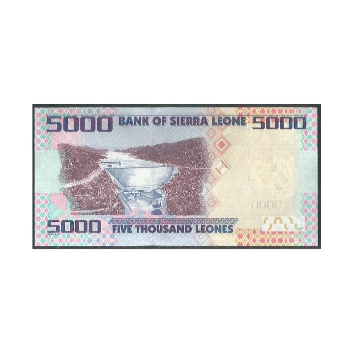Sierra Leona 5.000 Leones 27 Abr 2021 P32f reverso