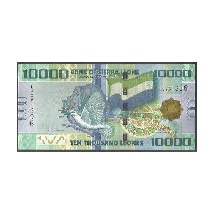 Sierra Leona 10.000 Leones 27 Abr 2021 P33f