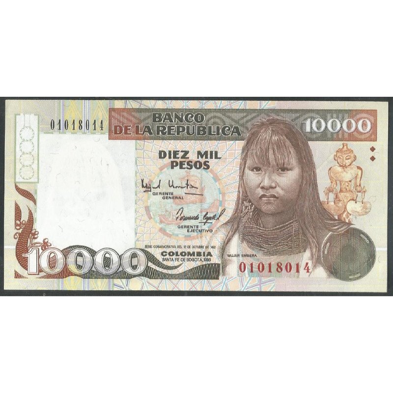 Billete de 10.000 Pesos 1993 BGW602