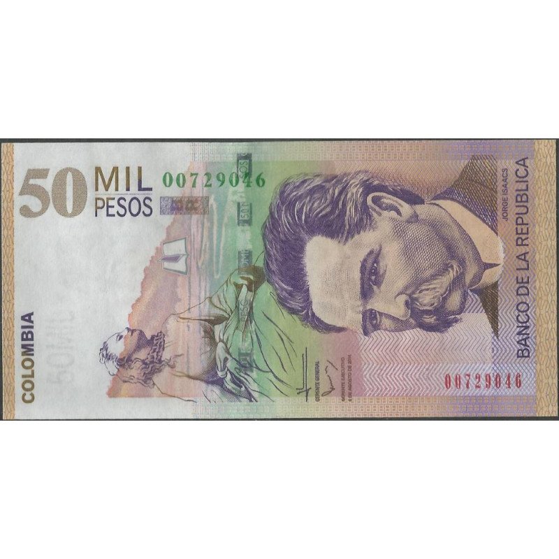 Billete de 50.000 Pesos 6 Ago 2014 BGW828