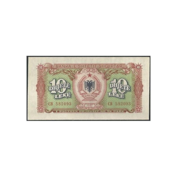 Albania 10 Leke 1957 P28a