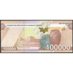 Uzbequistan, 100.000 Sum 2021 P92