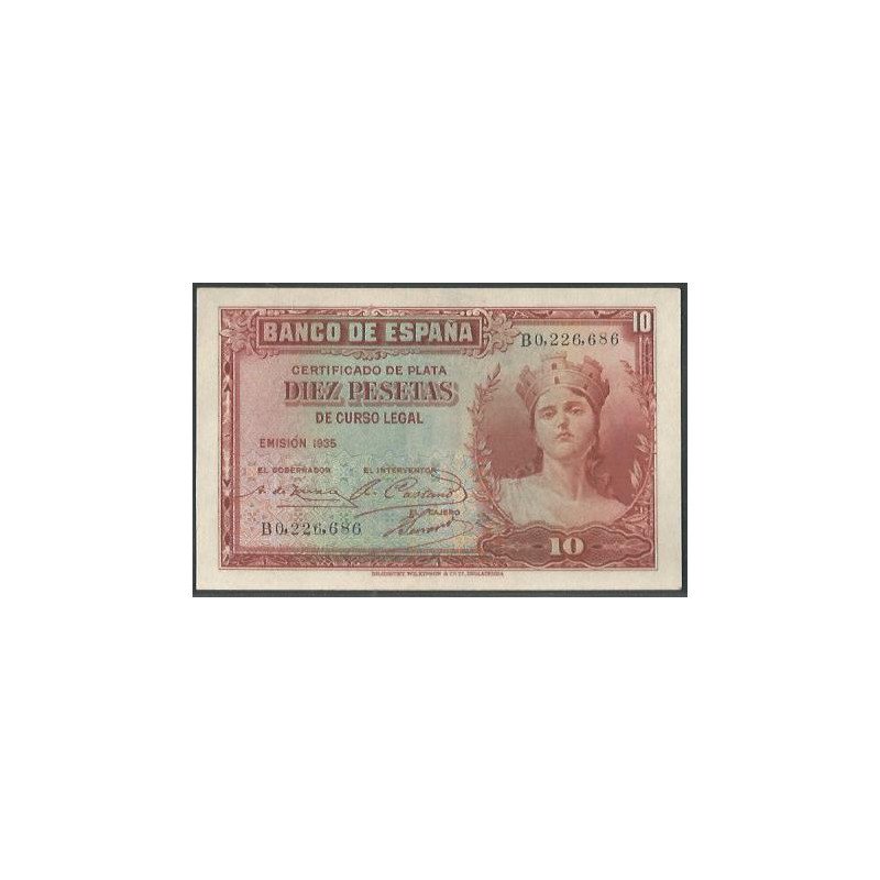 España, 10 Pesetas 1935 P86a