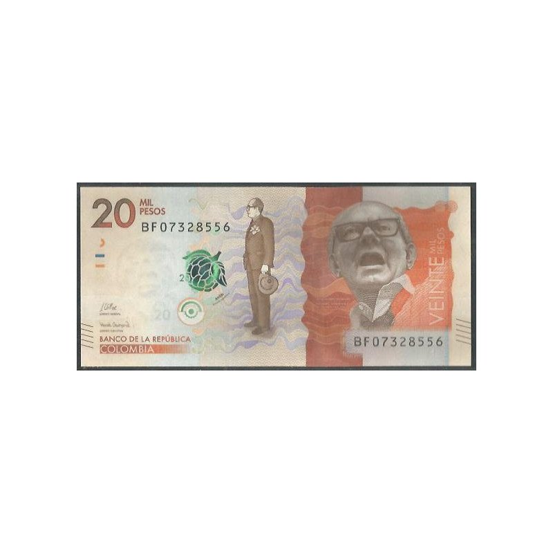 Billete de 20.000 Pesos 25 Oct 2022 Serie BF BGWNF20-