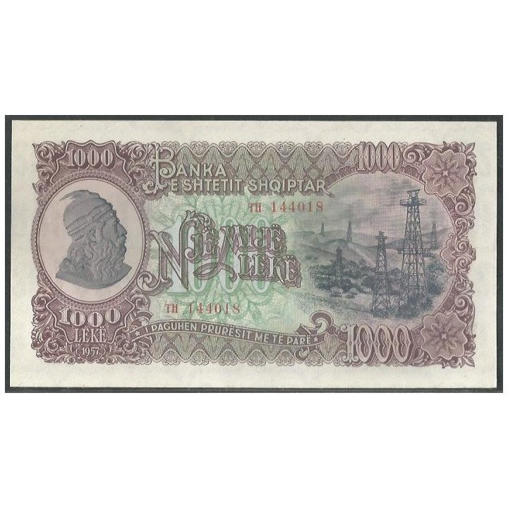 Albania 1.000 Leke 1957 P32a