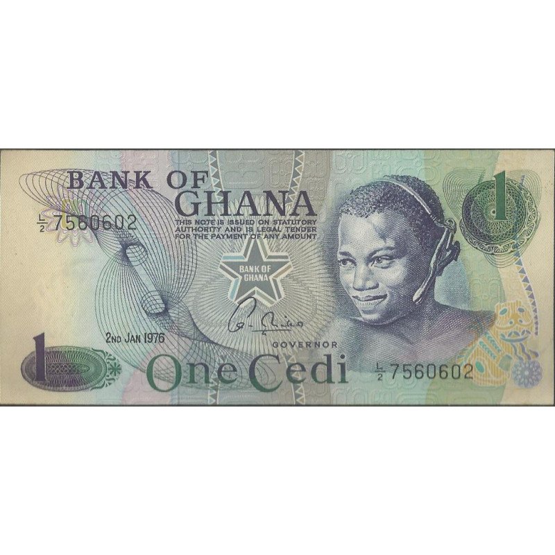 Ghana 1 Cedi 2 Ene 1976 P13c