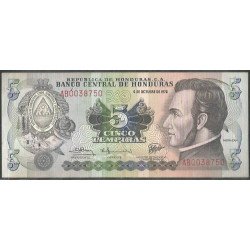 Honduras, 5 Lempiras 4 Oct...