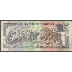 Honduras, 5 Lempiras 4 Oct 1978 P63a