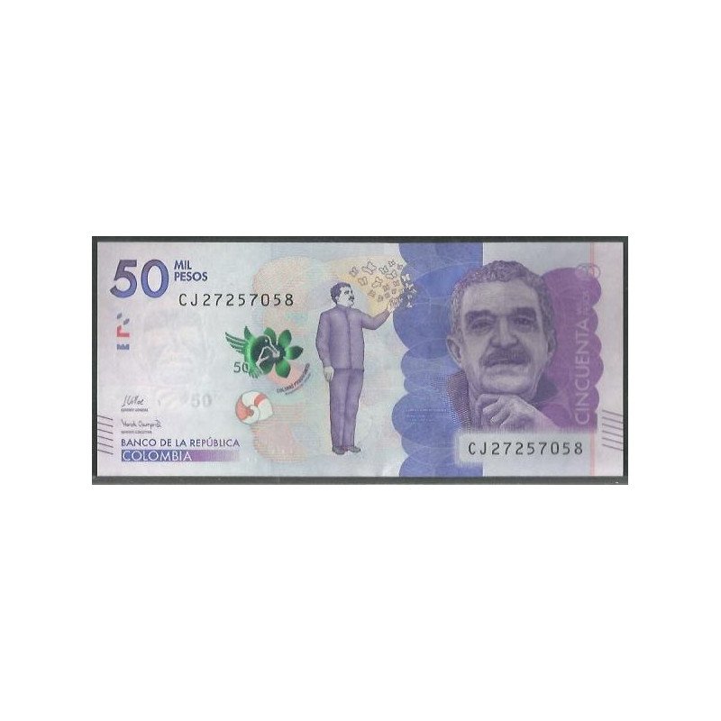 Billete de 50.000 Pesos 27 Jul 2021 CJ BGWNF50-