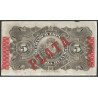 Cuba, 5 Pesos 15 May 1896 "Plata" P48b