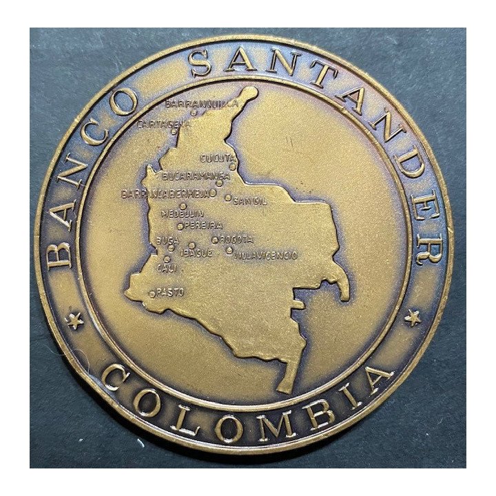 Medalla Banco Santander F. de P. Santander reverso