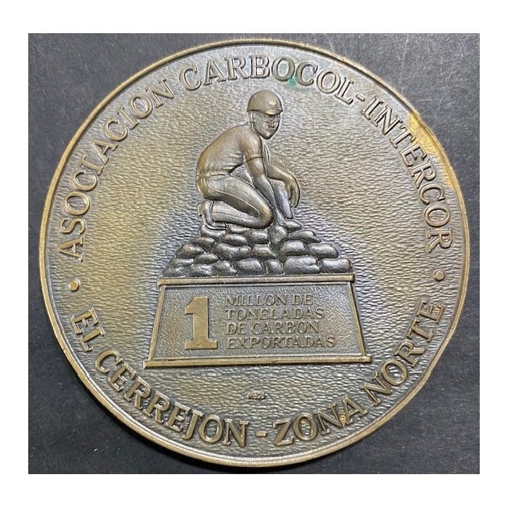 Medalla Asociacion Carbocol - Intercor El cerrejon Zona Norte 1985