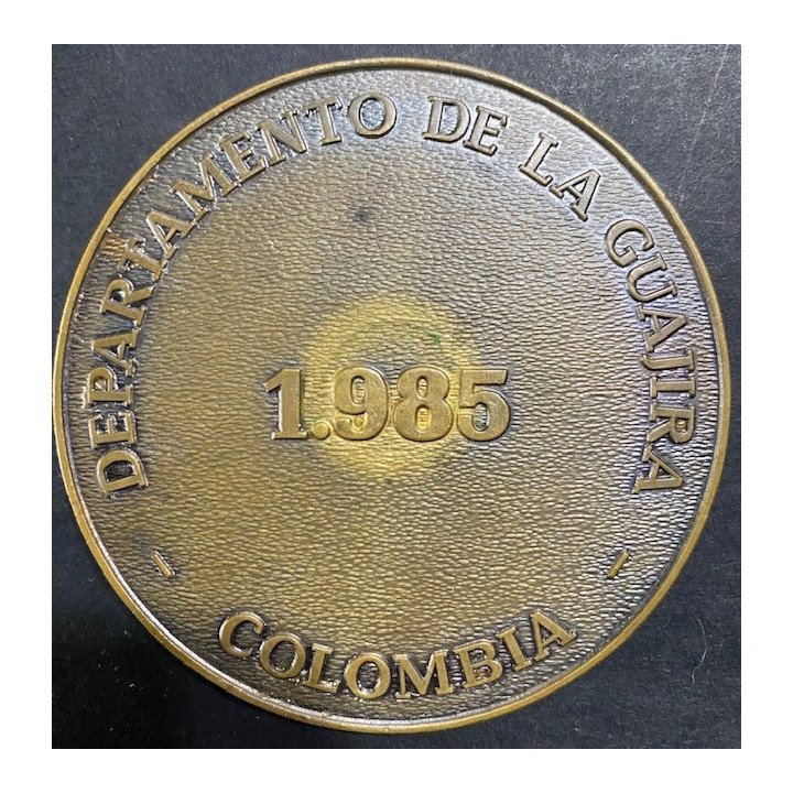 Medalla Asociacion Carbocol - Intercor El cerrejon Zona Norte 1985 reverso