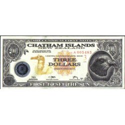 Islas Chatham, 3 Dollars 2001