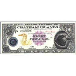 Islas Chatham, 8 Dollars 2001