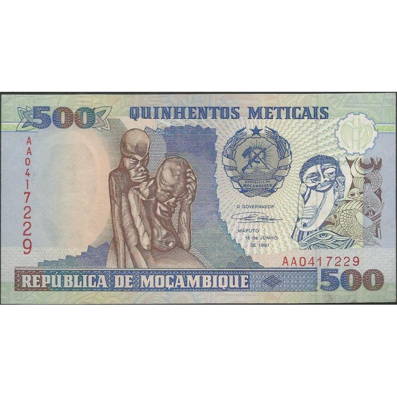 Mozambique 500 Meticais 16 Jun 1991 P134