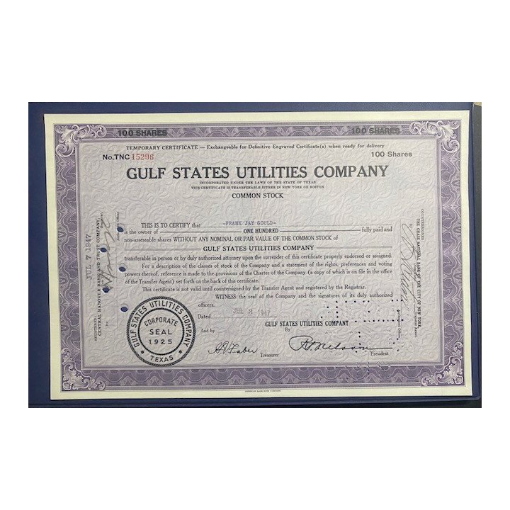 Usa - Gulf States Utilities Company Accion temporal