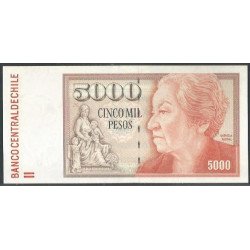 Chile, 5.000 Pesos 2008 P155g