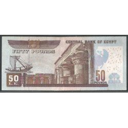 Egipto 50 Pounds 2010 Firma 22 P66d