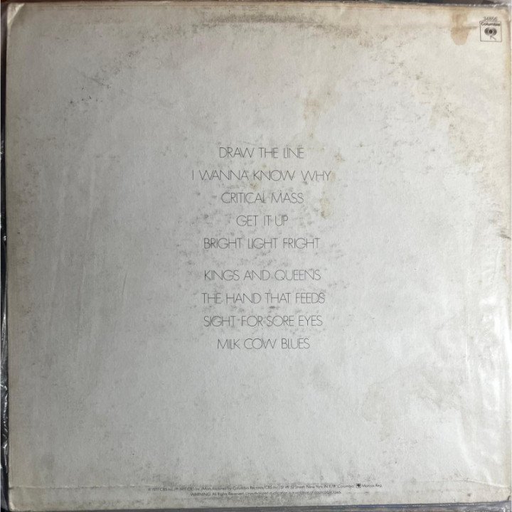 Aerosmith - Draw The Line reverso