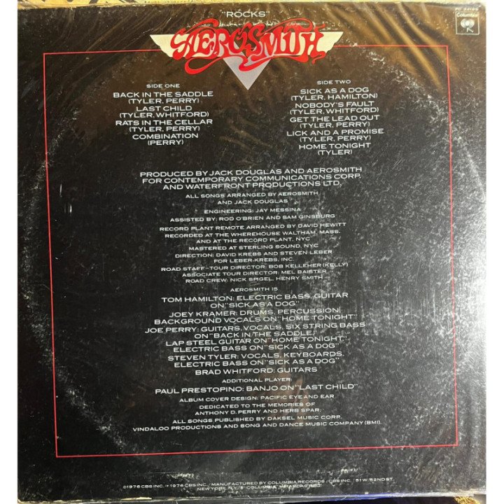 Aerosmith - '' Rocks'' reverso