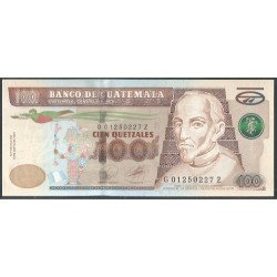 Guatemala, 100 Quetzales 19 Mar 2010 P126a