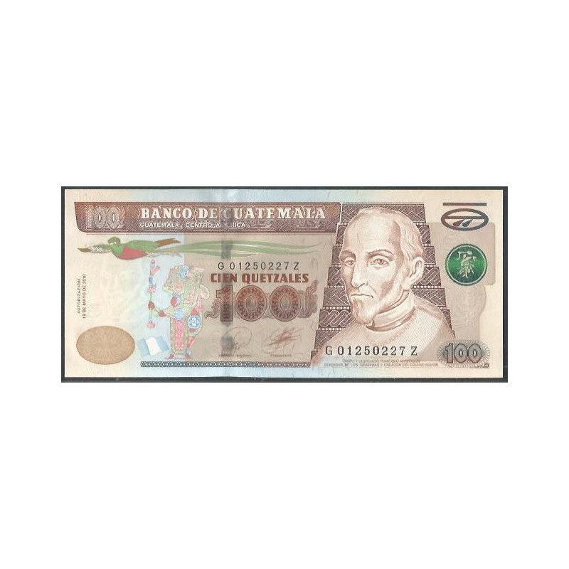 Guatemala, 100 Quetzales 19 Mar 2010 P126a