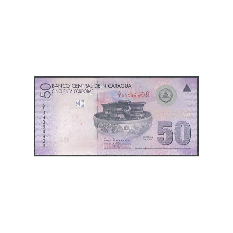 Nicaragua, 50 Cordobas 12 Sep 2007 P203a
