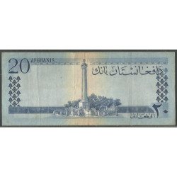 Afganistan, 20 Afghanis 1961 P38