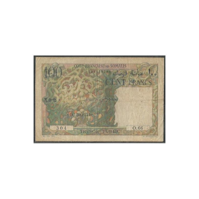 Costa Somali Francesa, 100 Francs ND1952 P26