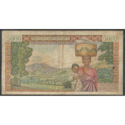 Madagascar, 5.000 Francs ND1966 P60a