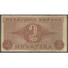 Croacia, 2 Kuna 25 Sep 1942 P8b