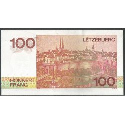 Luxemburgo, 100 Francs 14 Ago 1980 P57a