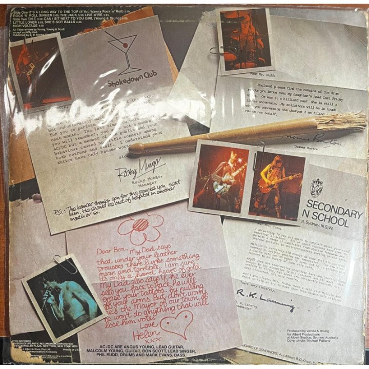 AC/DC - High Voltage reverso