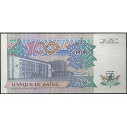 Zaire, 100 Zaires 14 Oct 1988 P33