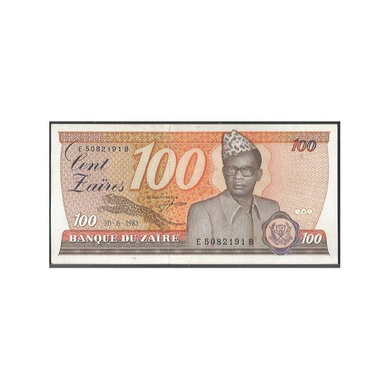 Zaire, 100 Zaires 30 Jun 1983 P29a