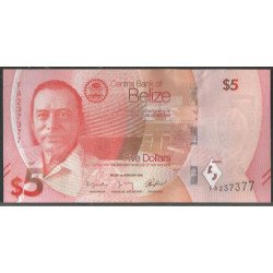 Belize, 5 Dollars 1 Feb...