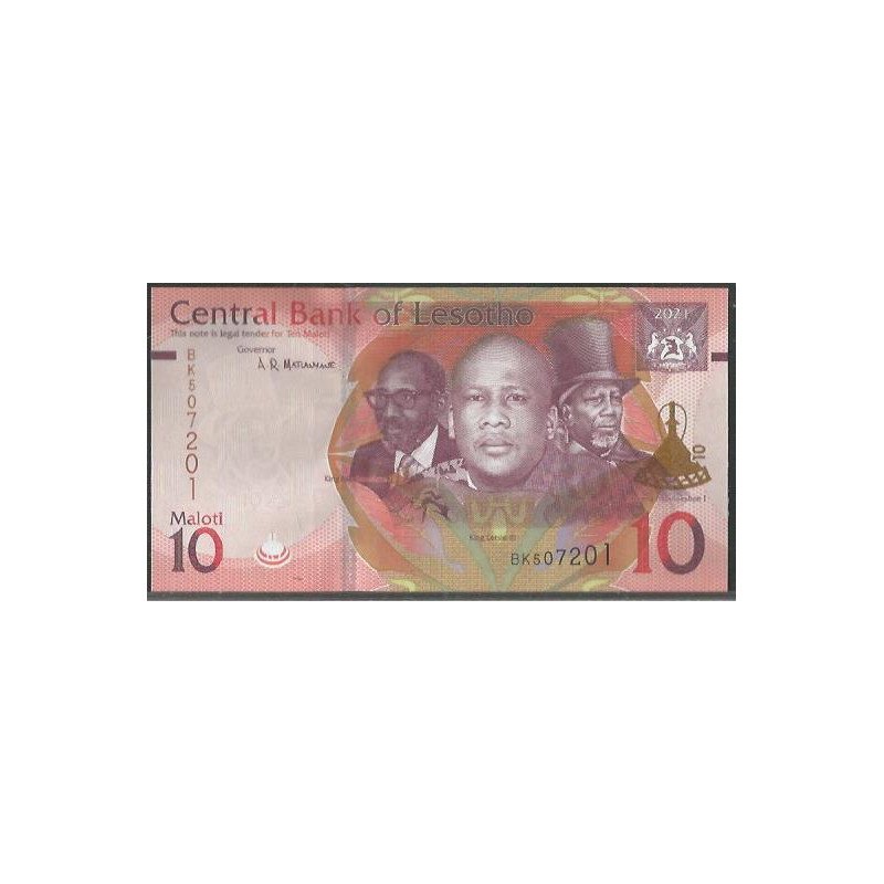 Lesotho, 10 Maloti 2021 P26