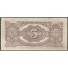 Malaya - Ocupacion Japonesa WWII, 5 Dollars ND1942 PM6c