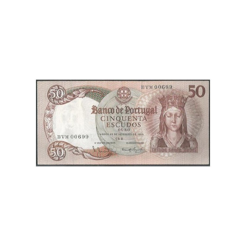 Portugal, 50 Escudos 28 Feb 1964 P168