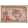 Islandia, 5 Kronur 21 Jun 1957 P37a