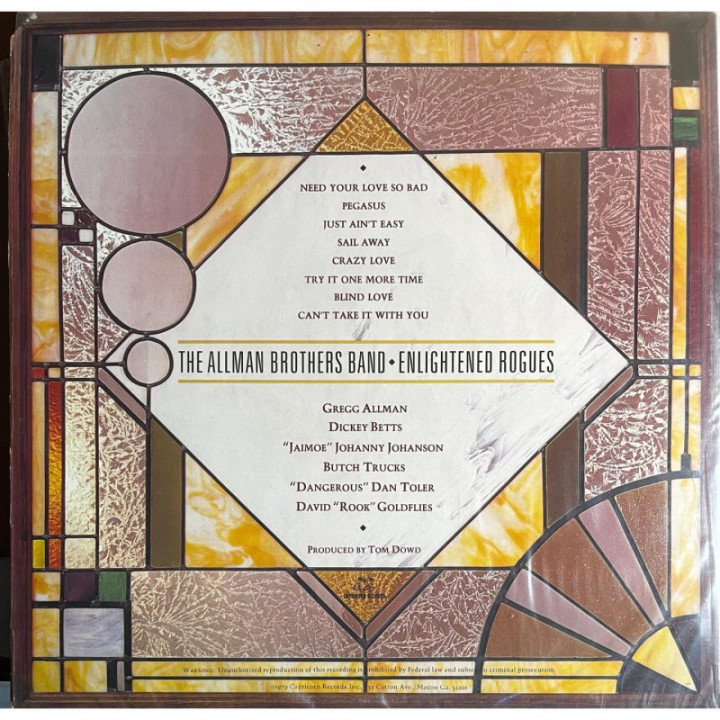 The Allman Brothers Band - Enlightened Rogues reverso