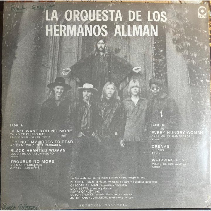 The Allman Brothers Band - The Allman Brothers reverso