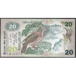 Ceylan, 20 Rupias 26 Mar...