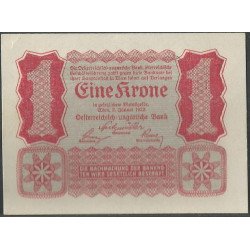 Austria, 1 Krone 2 Ene 1922...