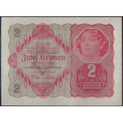 Austria, 2 Krone 2 Ene 1922...