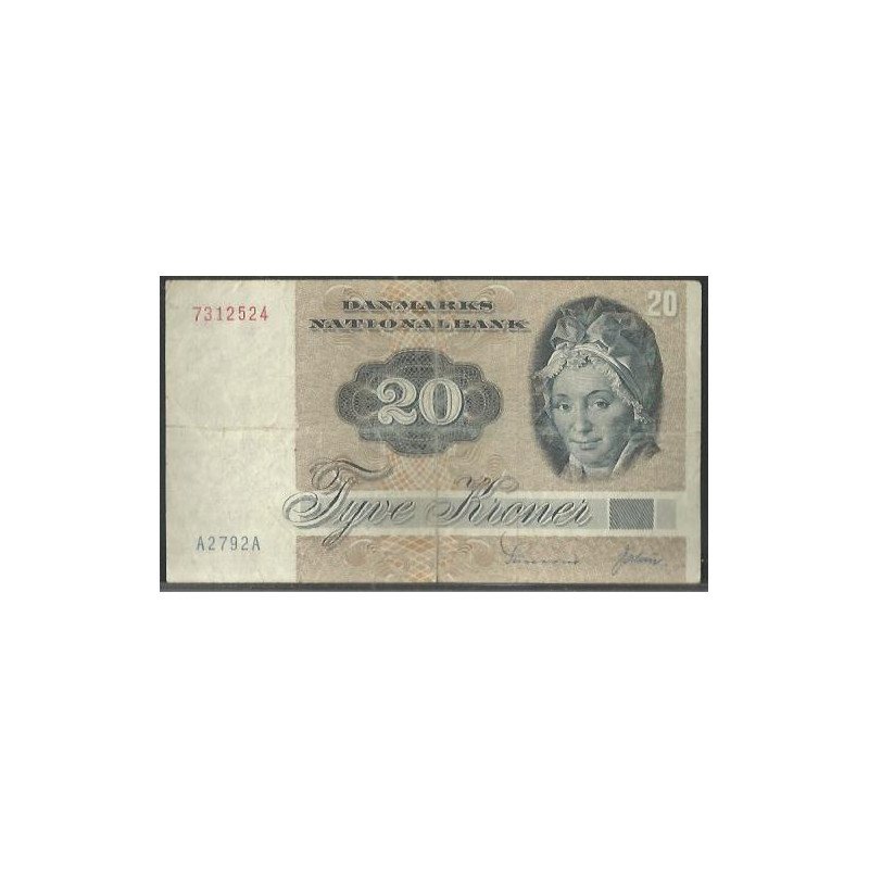 Dinamarca, 20 Kroner 1979 P49a