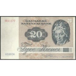 Dinamarca, 20 Kroner 1980 P49b