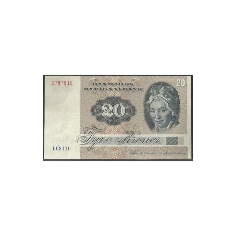 Dinamarca, 20 Kroner 1981 P49c