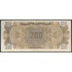 Grecia, 200.000.000 Dracmas 9 Sep 1944 P131a